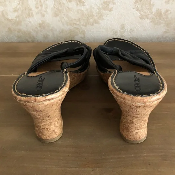 Cherokee wedges leather sandals - Picture 8 of 8